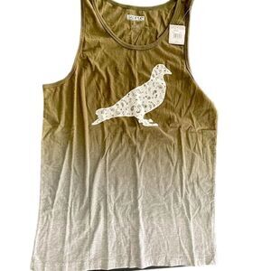 Staple Ombré Tank Top Green with Paisley Details